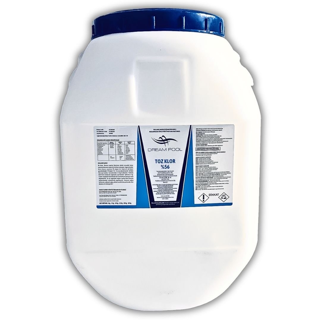 DreamPool %56 Granül Toz Klor 50 kg Havuz Kimyasalı