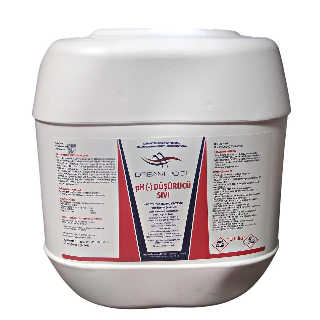 DreamPool Sıvı pH Düşürücü 25 kg Sülfürik Asit
